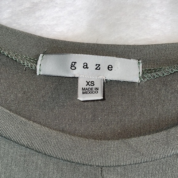 Gaze Knotted Cropped Jersey Top- XS - Picture 2 of 3